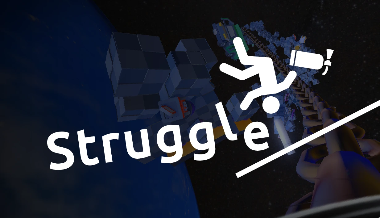 Struggle capsule artwork showing the logo over a space scene